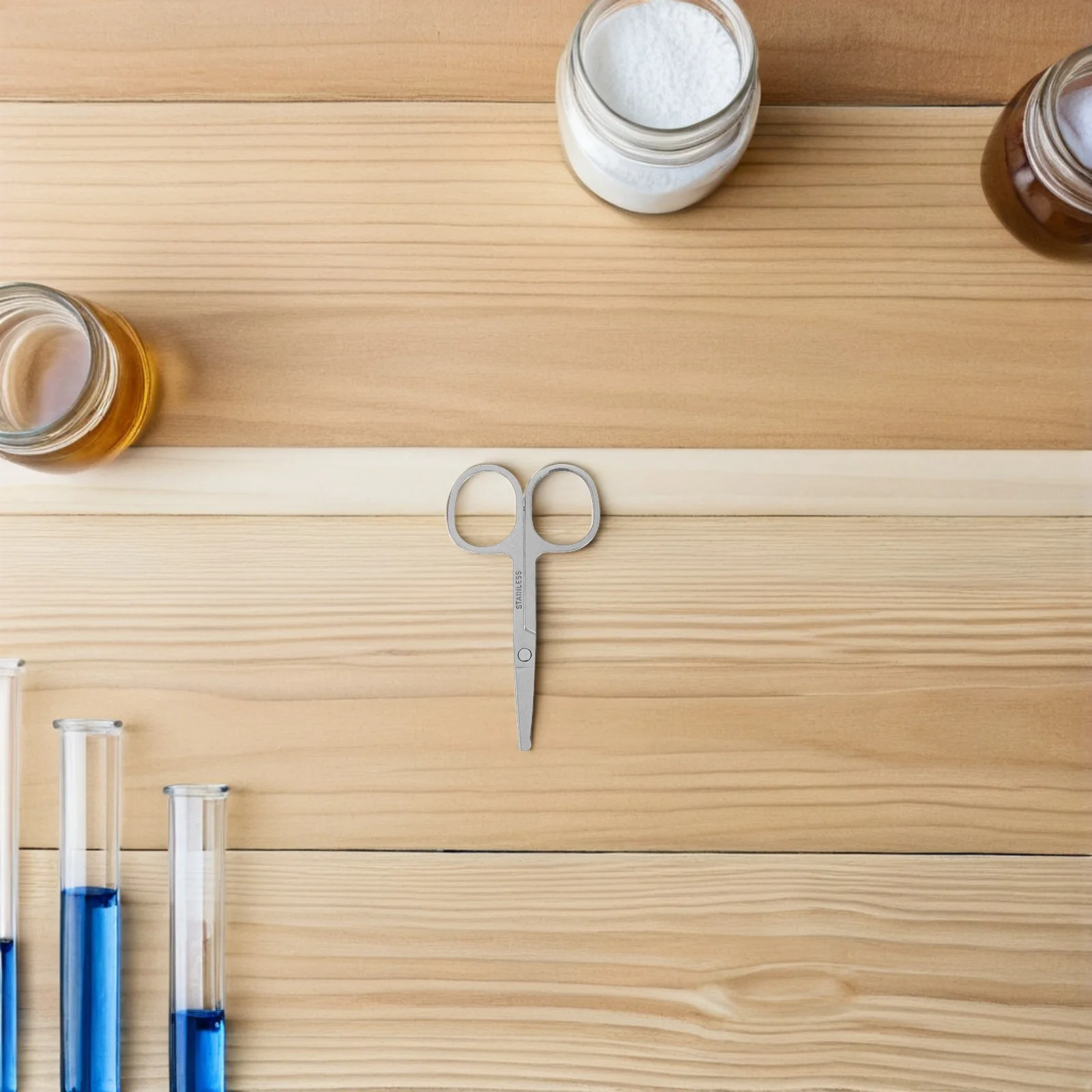 

12Pcs Laboratory Scissors Stainless Steel Rounded Pointed Tips Small Precision Scissors for Grooming Nose Eyebrow Facial Hair