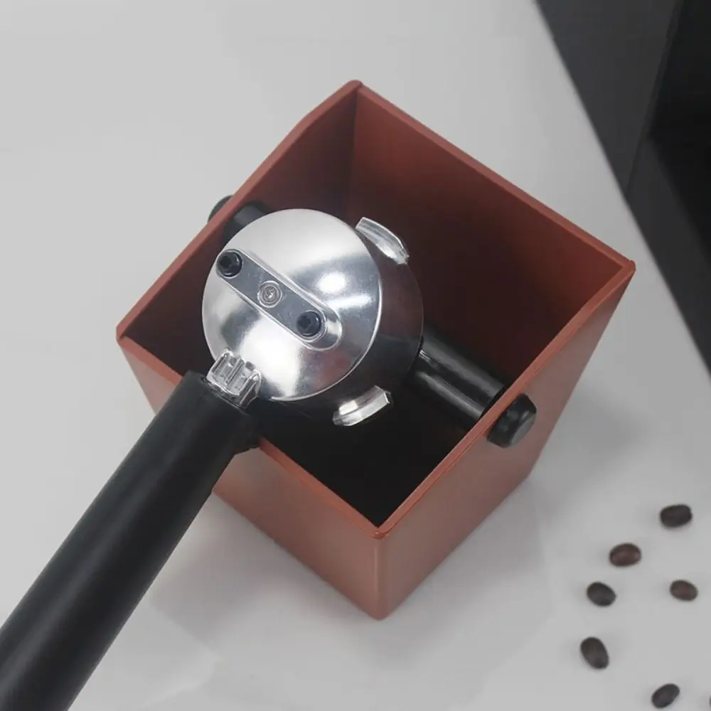 Anti Slip Coffee Grounds Bucket Diagonal Mouth Semi-automatic Coffee Knock Box Removable Knock Bar Space Saving