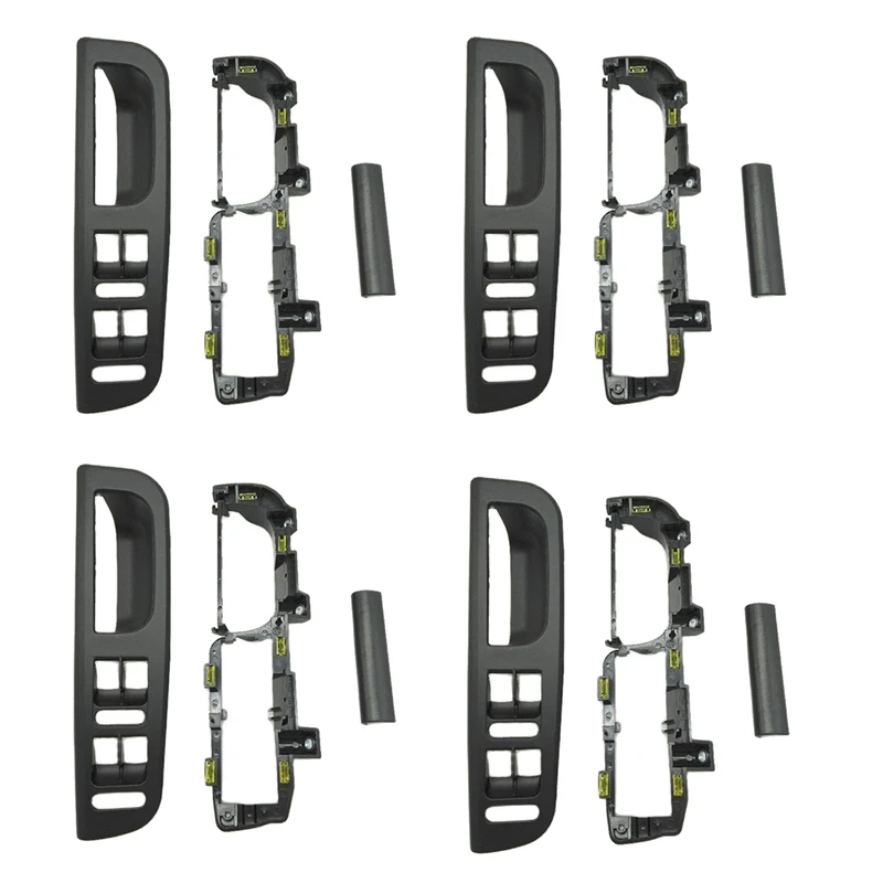 12Pcs Black Color For Bora Golf 4 Interior Door Handle Lifter Switch Bracket Base Caps 1J1 8671793B1 867 171 E 3B0867175