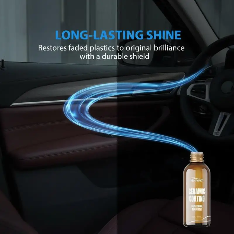 Ceramic Vehicle Coating Agent 30ml Highly Concentrated Hydrophobic Anti Scuff Multi Surface Car Protector