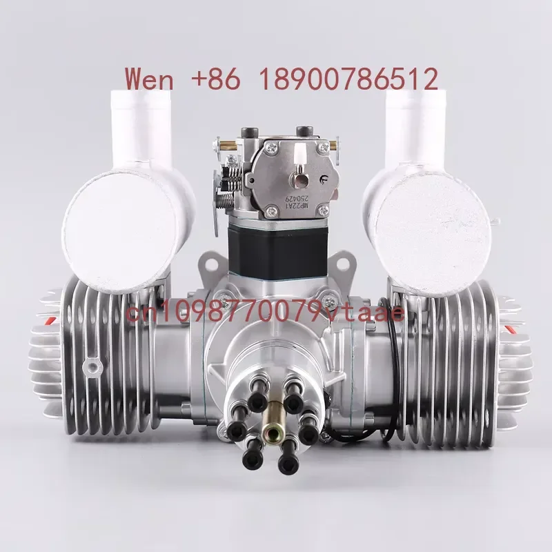 DLE120 Engine DLE 120 Model Two-cylinder Two-stroke Side Exhaust Natural Air-cooled Hand Start 120cc Displacement DLE