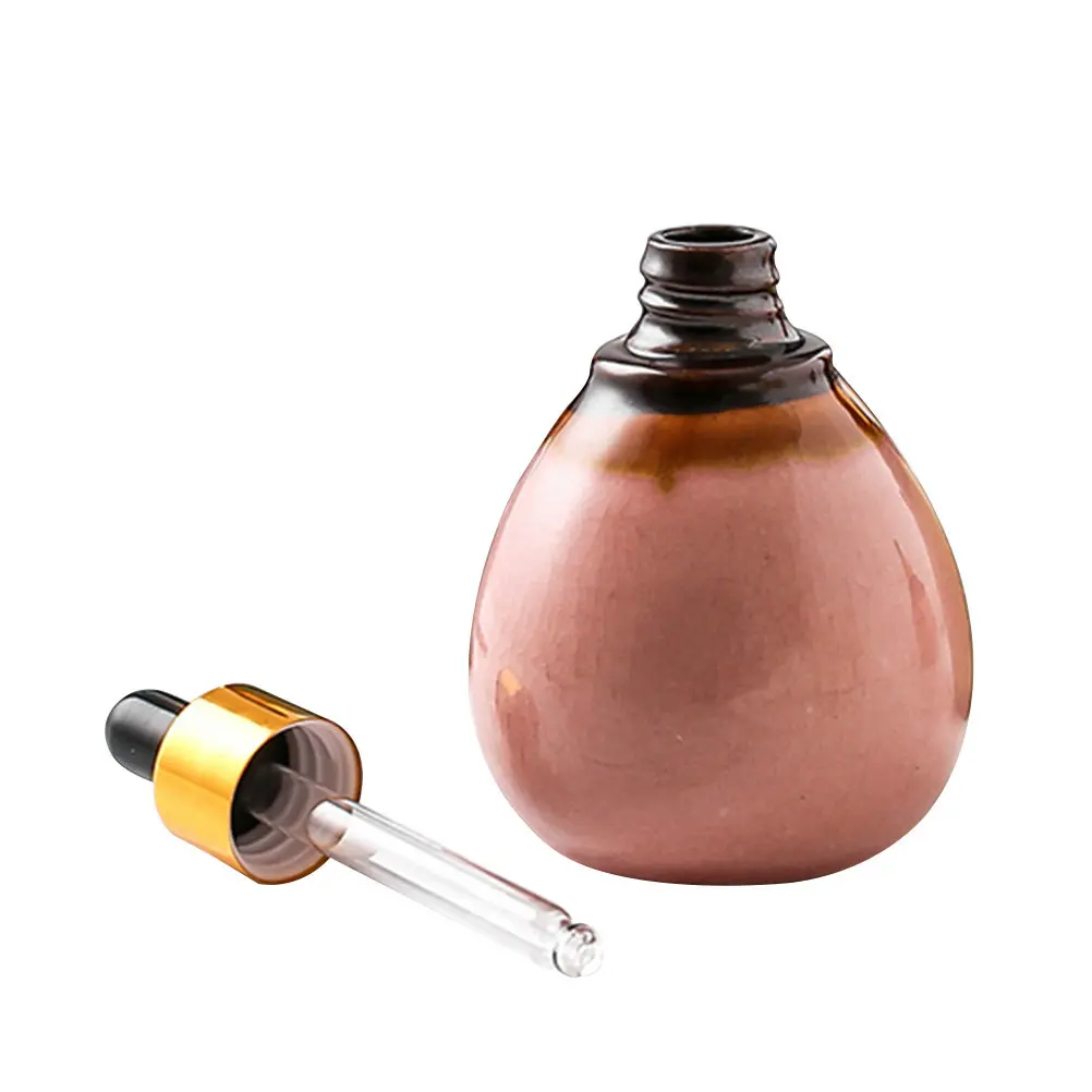 

Ceramic Essential Oil Dropper Bottle Refillable Sub Bottle for Perfume Samples Aromatherapy DIY Gifts Lab Medicine Liquid
