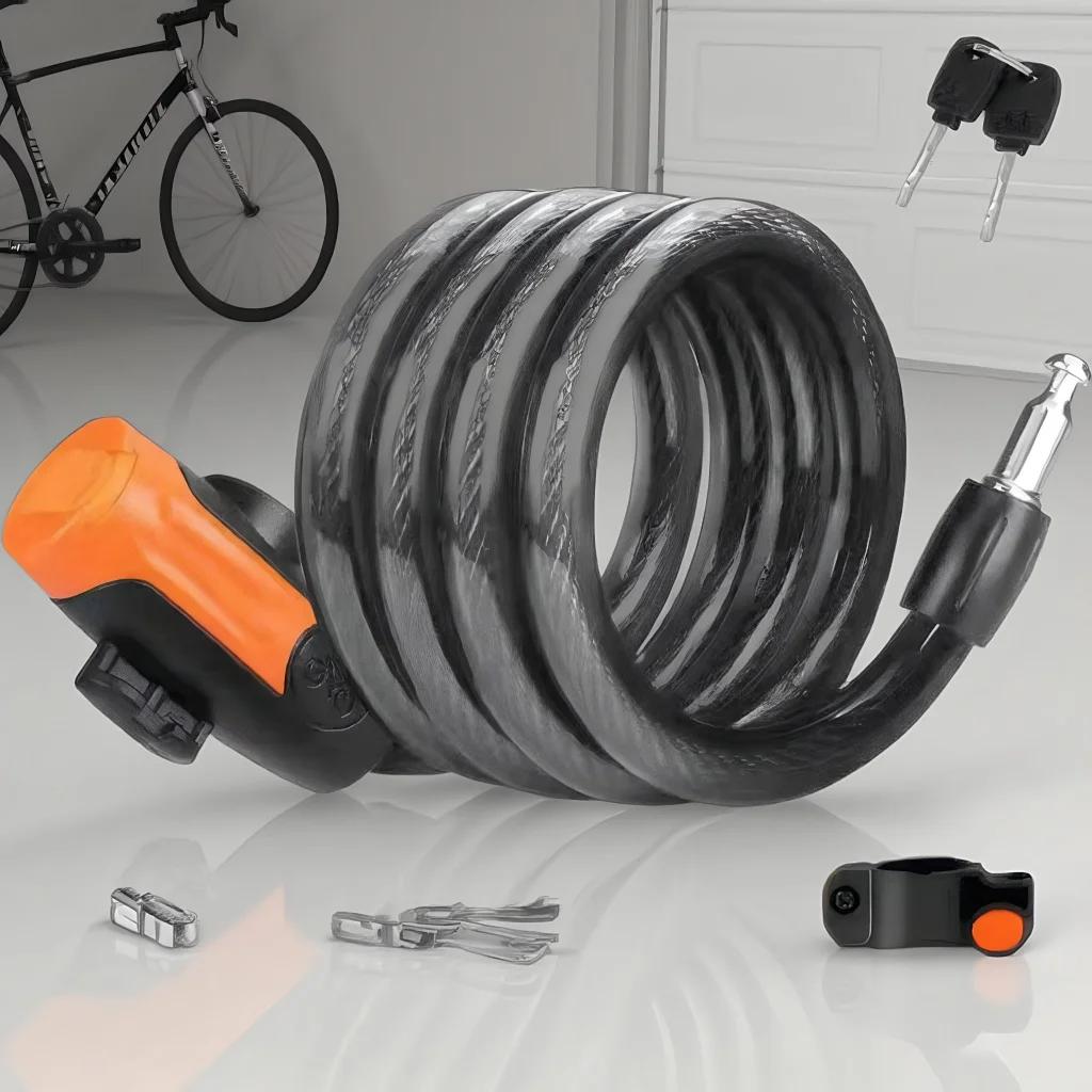 

Motorcycle Combination Helmet Lock - Chain Wire Disc Lock for Mountain Bike Electric Vehicle Anti-Theft