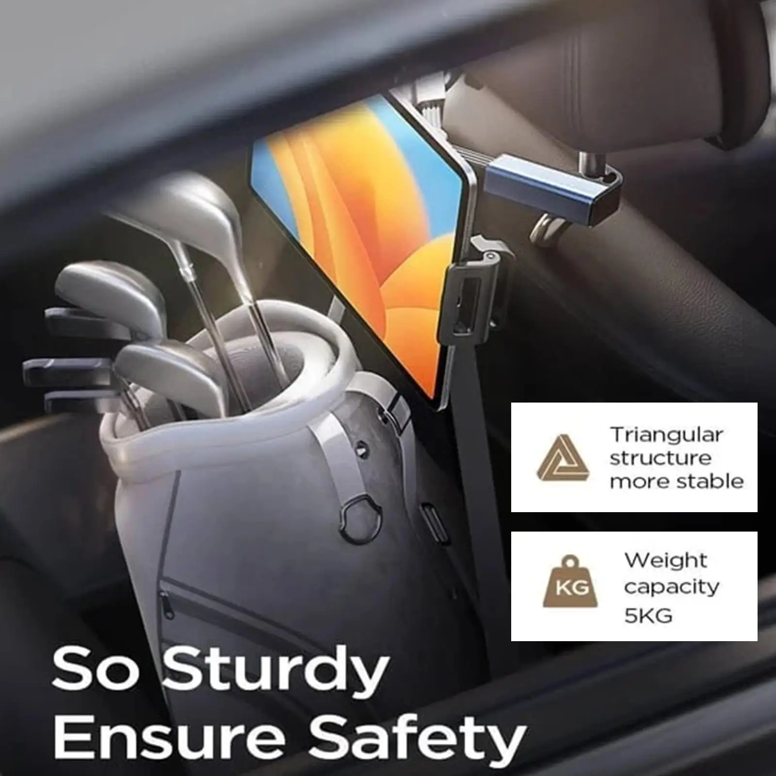 

Telescopic Car Rear Pillow Phone Holder Seat Rear Headrest Mounting Bracket Tablet Car Stand For Phone Tablet 4-11 Inch S2N9