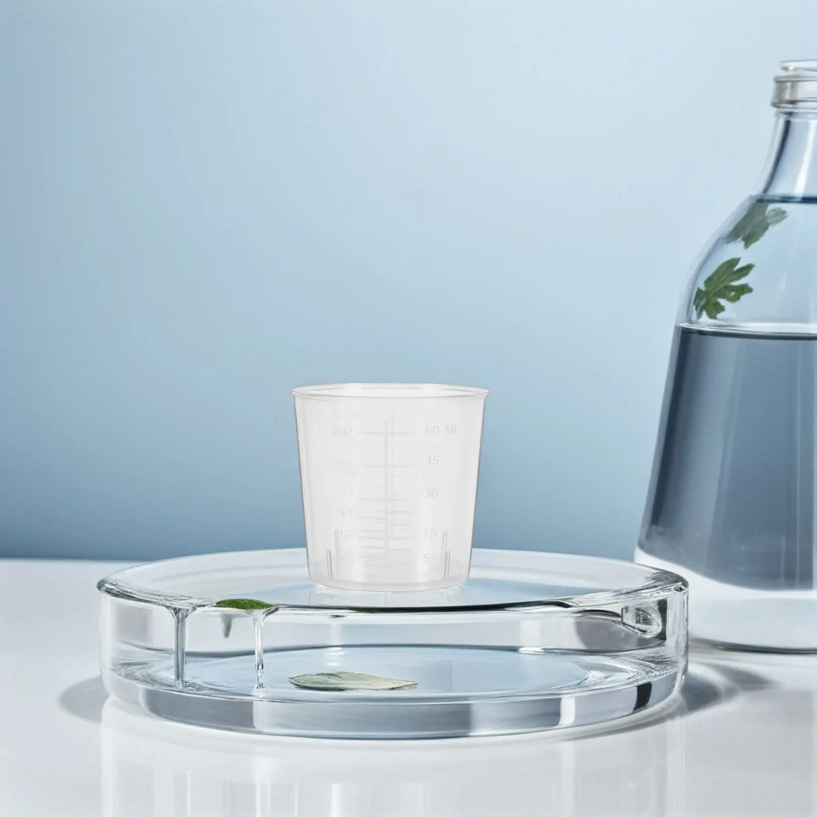 25Pcs 60Ml Measuring Cups Plastic Graduated Beakers Kitchen Baking Cooking Liquid Powder Measuring Beaker Measurement Beaker