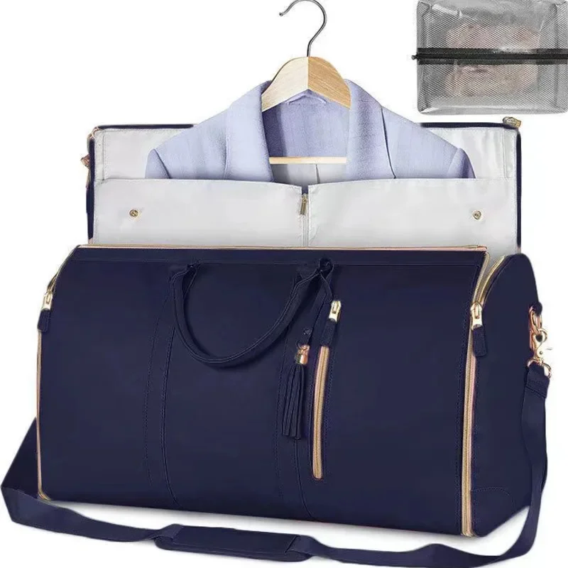 Large Capacity Travel Duffle Bag Women's Handbag Folding Suit Bag Waterproof Clothes Totes Household Storage Bag Gym Duffle Bag