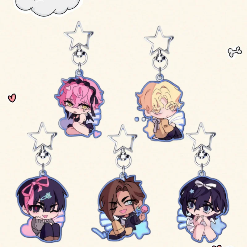 5Cm Q Version Acrylic Keychain Bag Pendant for Alien StageTill Anime Peripheral Acrylic Keychain Backpack Pendant Exquisite Gift