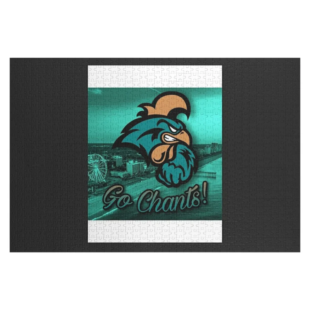 

Прибрежная Каролина Go Chants! Головоломка с именем, деревянная игрушка, настраиваемый детский подарок, персонализированный для детей, головоломка