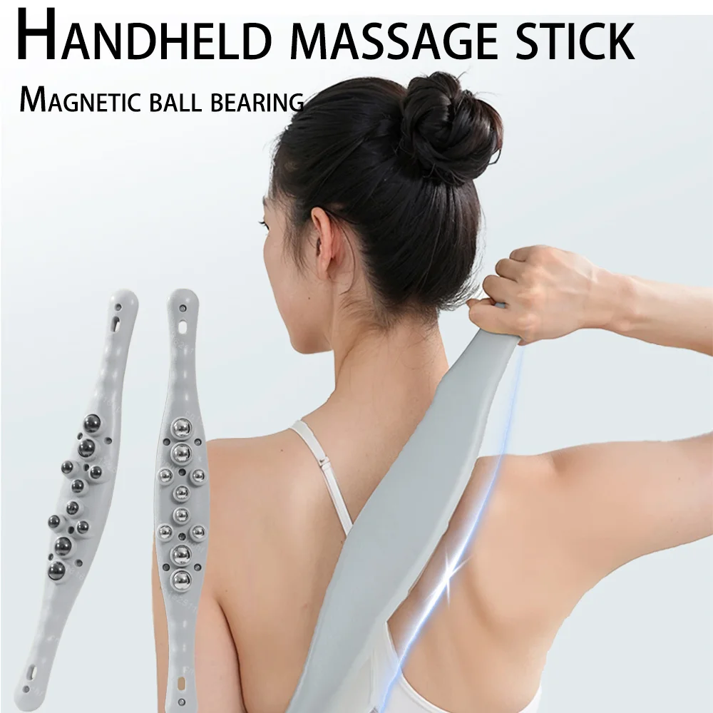 

Handheld Magnet Massage Roller Stick Lymphatic Drainage Tools Fascia Blaster Stomach Cellulite Massager for Neck Back Waist Leg