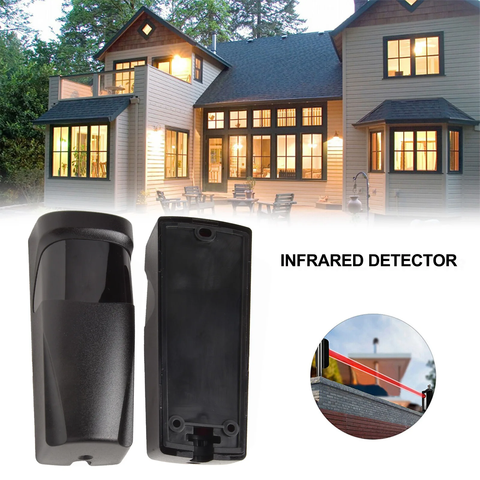 Garage Gate Door Sensor With Receiver And Transmitter Detection Distance Garage Gate Door Detector Infrared Safety Beam