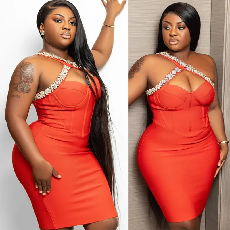 

Customized Sexy Aso Ebi Cocktail Party Dress Knee Length Sleeveless Crystal Special Occasion Girl Birthday Party Evening Dress