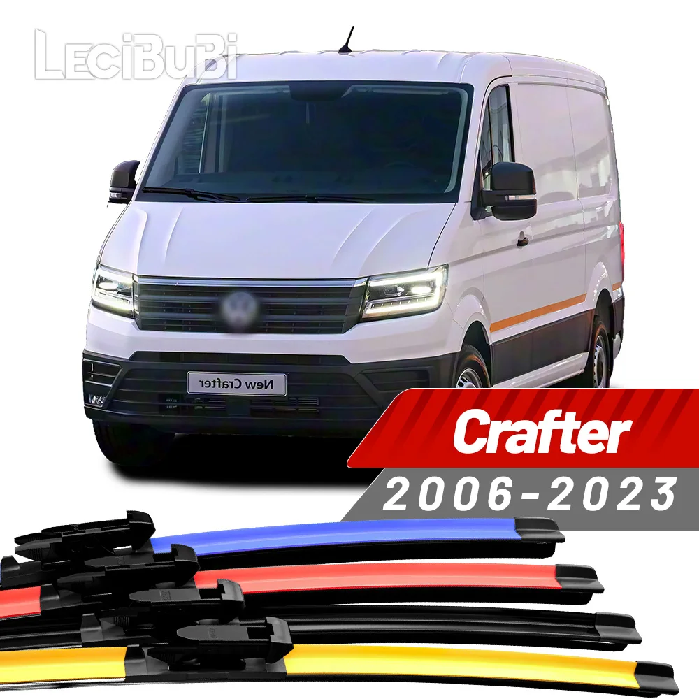 2 Stück für VW Crafter 2006–2023 2015 2016 2017 2018 2019 2020 2021 2022 2023 2024 Frontscheibenwischerblätter Scheibenwischer