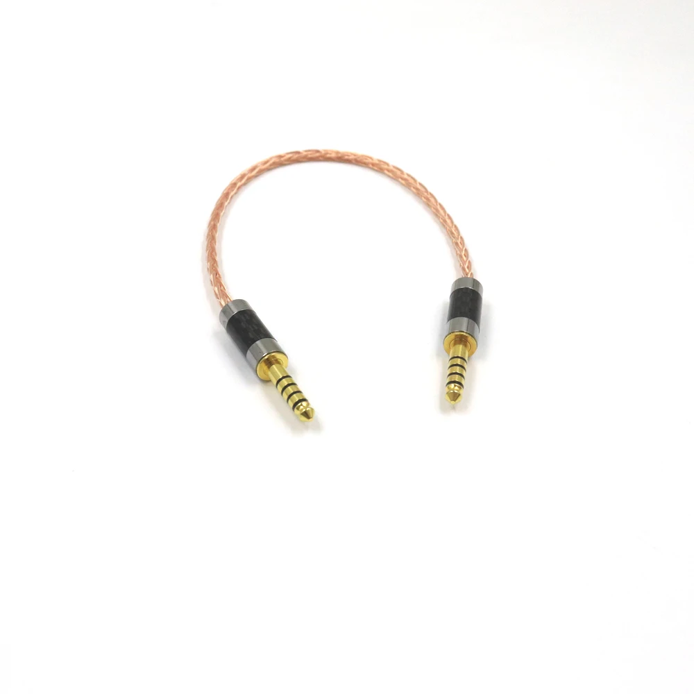 シングルクリスタル銅4.4mmのバランスの取れたオス-メスオーディオアダプター4.4,ケーブル4.4オスからオスのアダプター