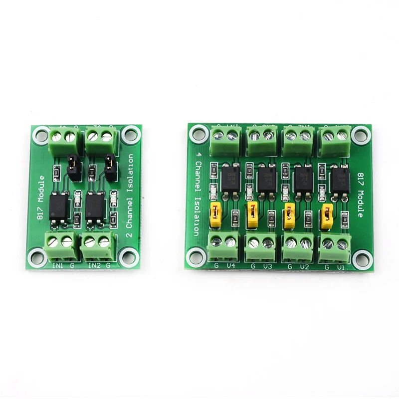 2-Way 4-Way Voltage Isolation Board 817 Optocoupler  Control Transfer Drive Wide  Photoelectric  Module