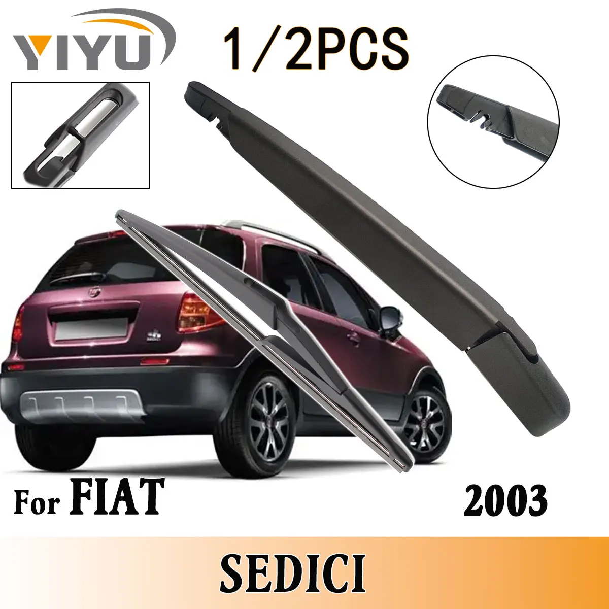 

1/2 шт., комплект рычагов стеклоочистителя заднего лобового стекла для FIAT SEDICI 2003, щетки для стеклоочистителей заднего лобового стекла