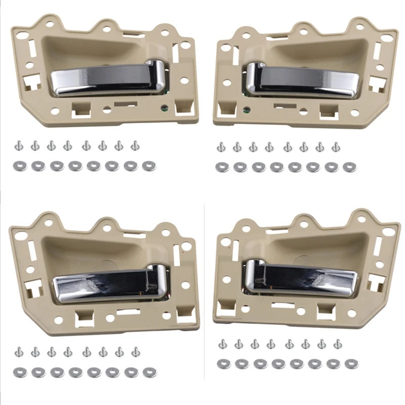 

4Pcs Car Inner Door Handle Interior Handle For Jeep Grand Cherokee 2005-2011 1JV471J3AA 1JV461J3AA 5HR411J3AK 5HR421J3AK
