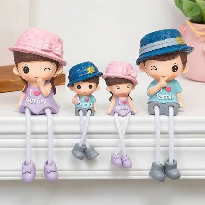 Cute, Creative and Warm, A Four-legged Doll Bedroom Living Room Wine Cabinet Room Decorations Couple Ornaments