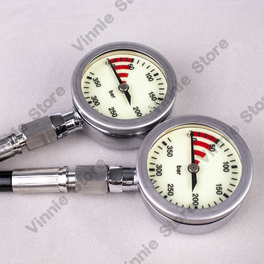 Scuba Diving Pressure Gauge Checker Dive SPG for scuba Dive tank Scuba Regulator Spg with rubber HP hose
