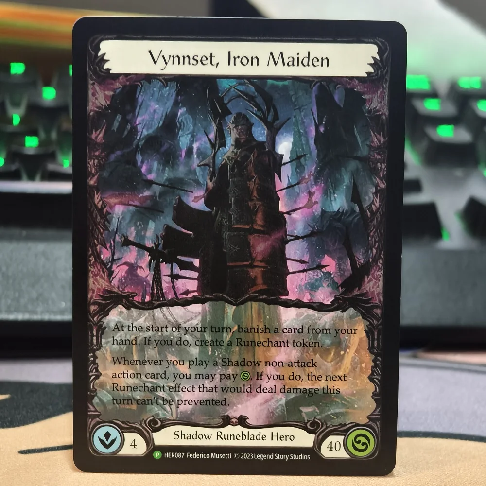Carte TCG officielle de sang et de viande sous licence Miniso avec pochette transparente gratuite pour la nuit de jeu des amis