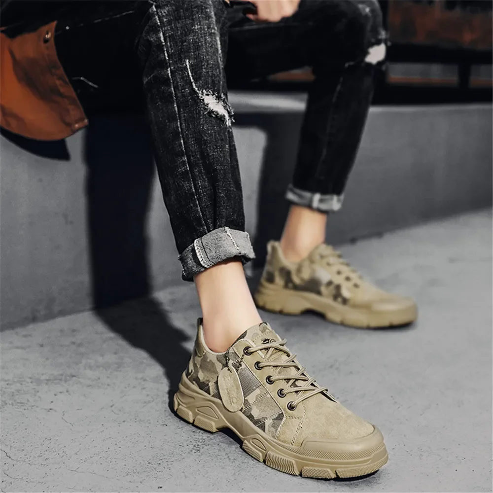 Camouflage Canvas Schoenen Voor Heren Lente 2023 Outdoor Platform Sportschoenen Comfort Casual Sneakers Werkschoenen Tênis Masculino