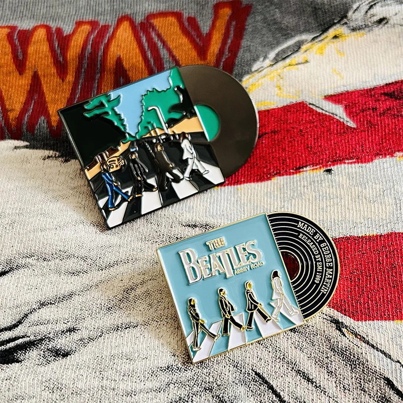 Band Logo Metal Badge Rock Record Album Cover Enamel Pin Hip Hop Punk Music Peripheral Fans Love Gift Collect
