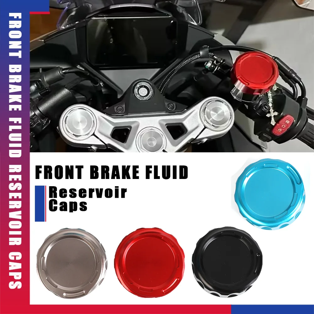 

FOR CFMOTO CF MOTO 450SS 450SR 450NK 450 SR SS NK 2022-2024 Motorcycle Aluminium Front Brake Fluid Reservoir Caps Cover Guard