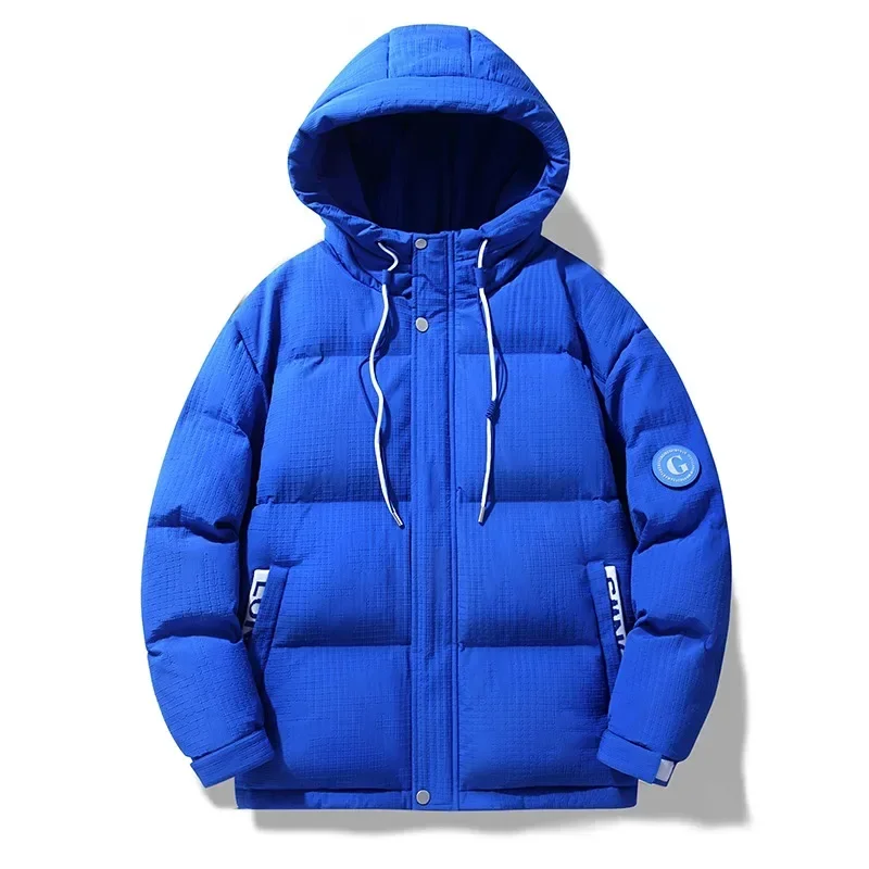 Winter Brand Hooded Puffer Jacket for Men Thickened Warm Waterproof Outdoor White Duck Down Jacket Man Casual Down Coat Male