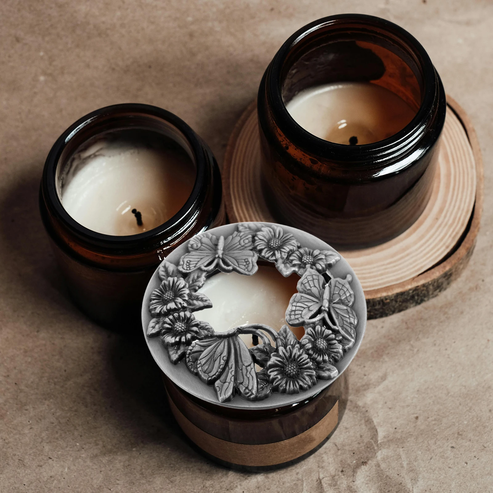 

Accessories Smart Cover Aromatic Scented Lid Hollow Jar Covers Dust Caps Iron Stopper Elegant Durable Crafted Reliable