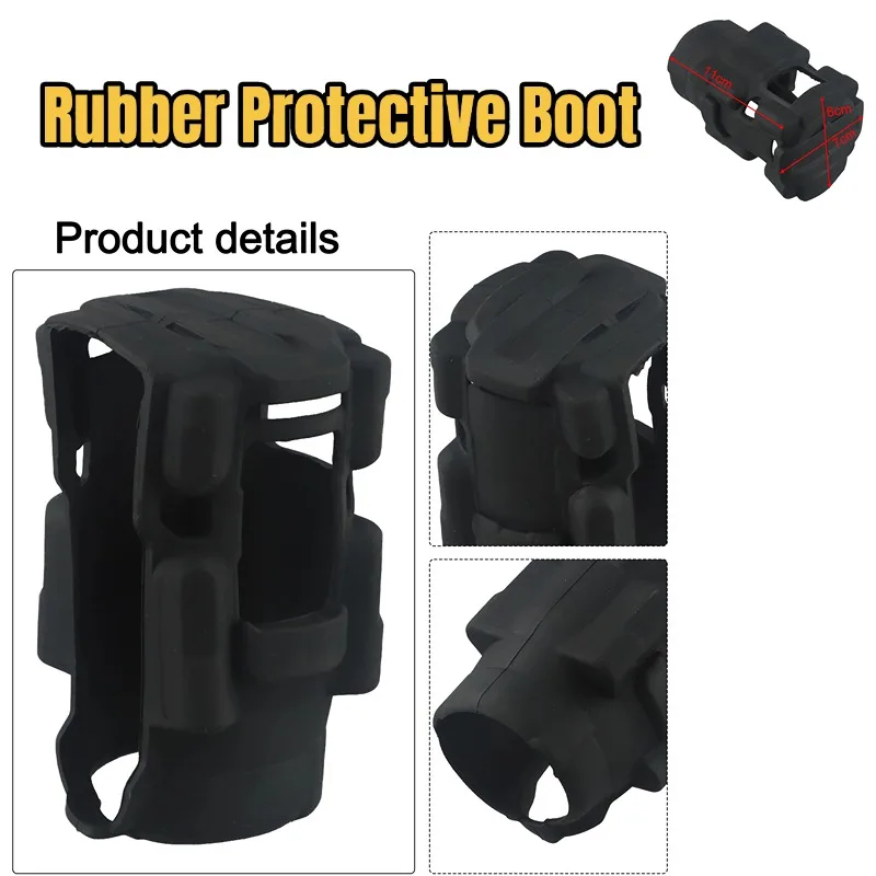 1pc Black Rubber Protective Boot PB921.22.23-QZ Fit For DCF922 Power Tools Protective Sleeve For Impact Wrenches Accessory