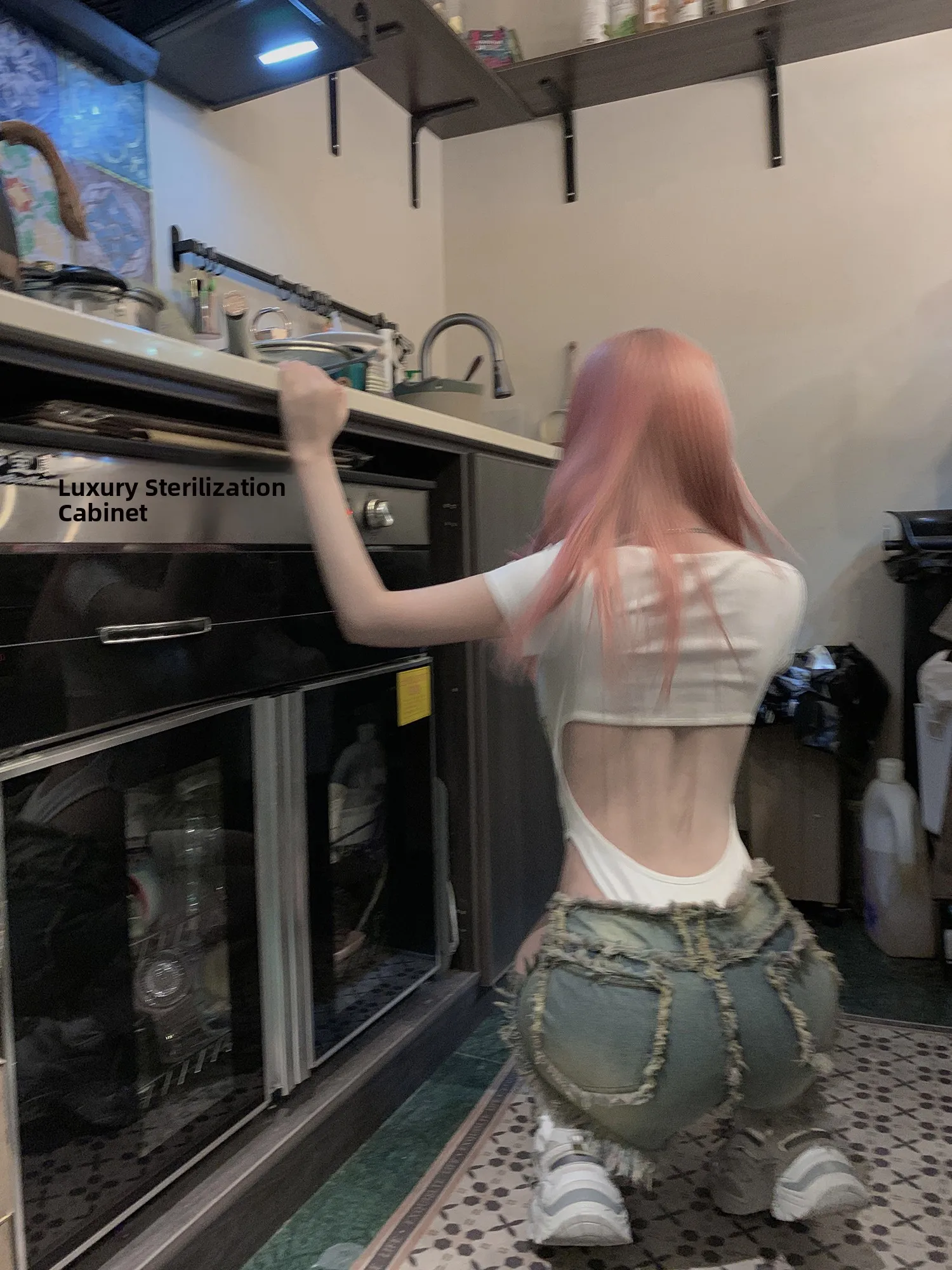 Taille haute femmes Denim orts FunnJ Design polyvalent effiloché Tube droit décontracté été jean taille haute bleu profond orts