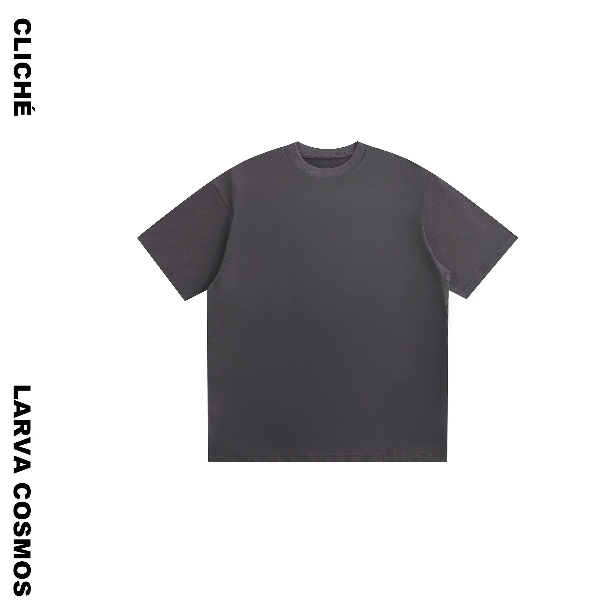 

Футболка LarvaCosmos Simple Color Oversized Brued ort Sve Повседневная хлопковая футболка средней длины Sle ex