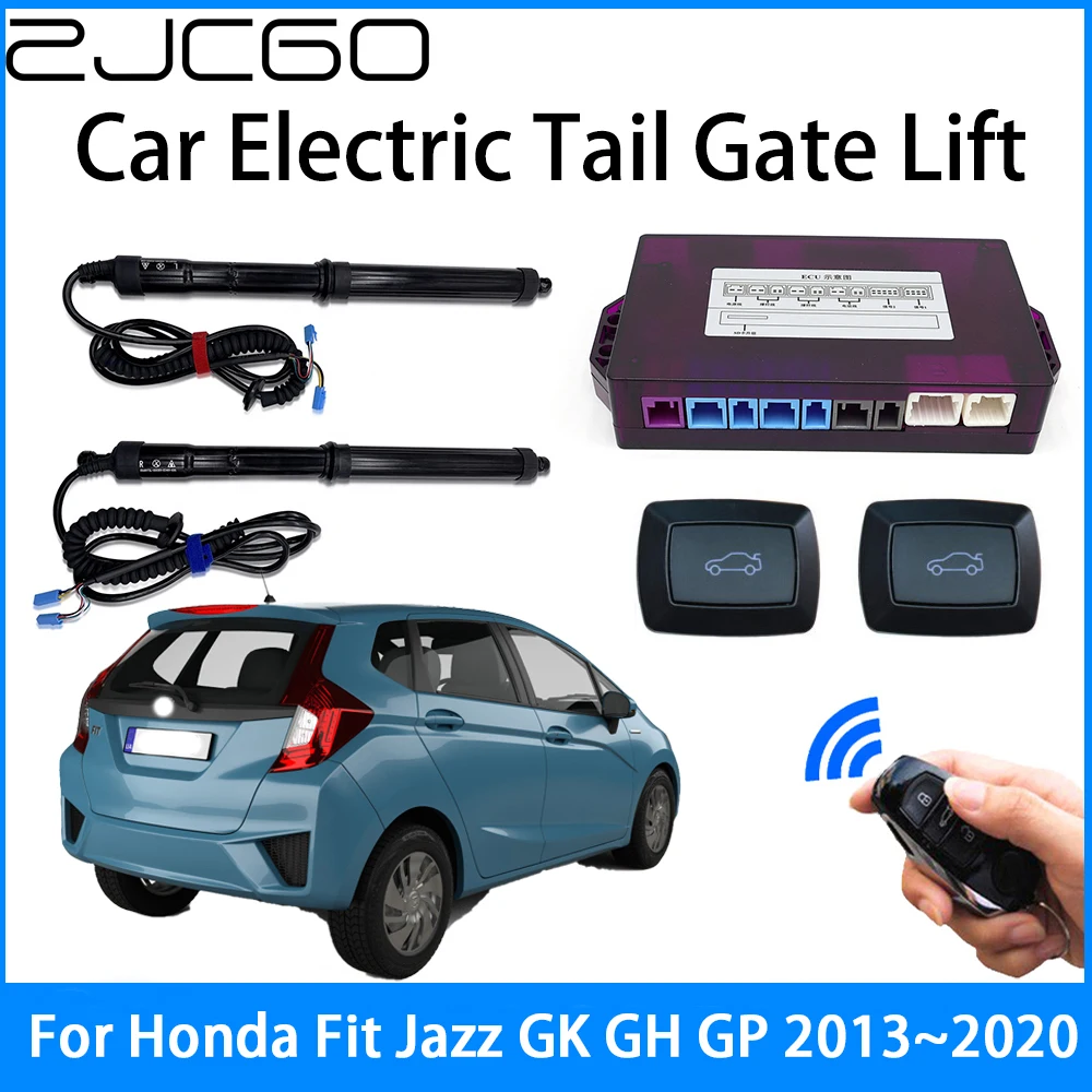 ZJCGO Car Power Trunk Electric Suction Tailgate Intelligent Tail Gate Lift Strut For Honda Fit Jazz GK GH GP 2013~2020