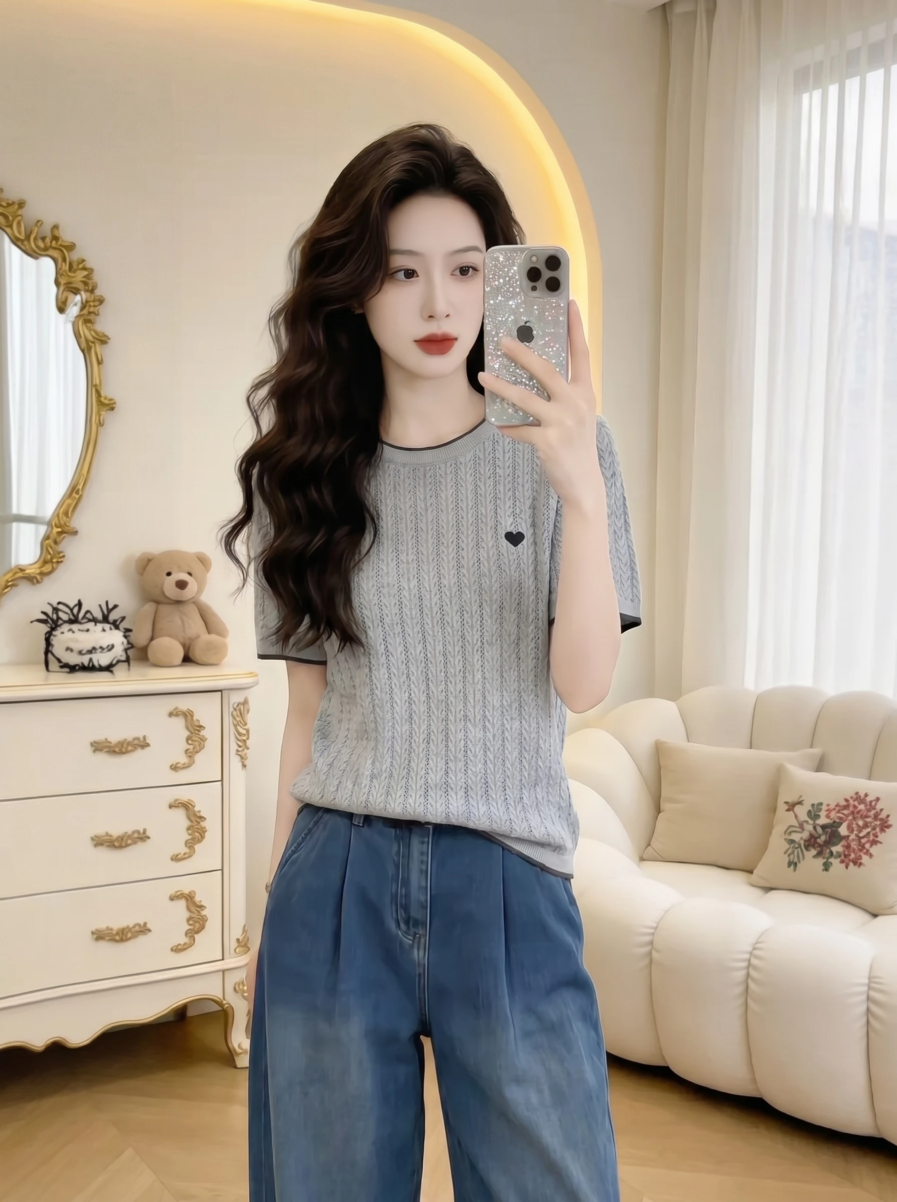 Korean Style Striped Short Sleeve T-Shirt Women Summer New Loose Slimming Half Sleeve Top Breathable Comfortable Skin-Friendly