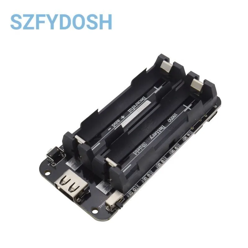 ESP32 ESP32S ESP32-S3 For Wemos For Raspberry Pi 18650 Battery Charge Shield Board V3 Micro USB Port Type-A USB 0.5A