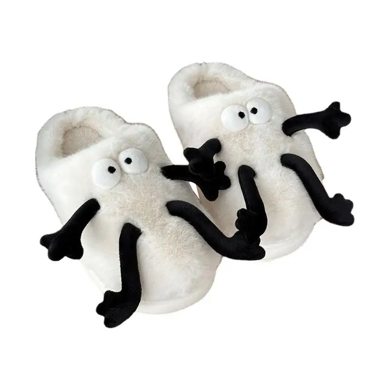 Plush Slipper Breathable Soft Little Briquette Shape Slippers Funny Cartoon Slippers With Anti-Slip And Wear-Resistant Soles For