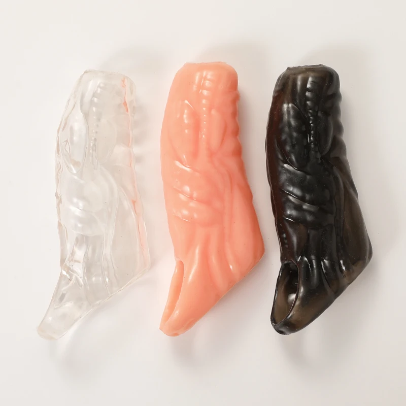 12 Style Reusable Penis Sleeve Cock Ring Delay Ejaculation Clit Stimulation Penis Enlargemt Nozzle Sexy Toy for 18+ Men Extender