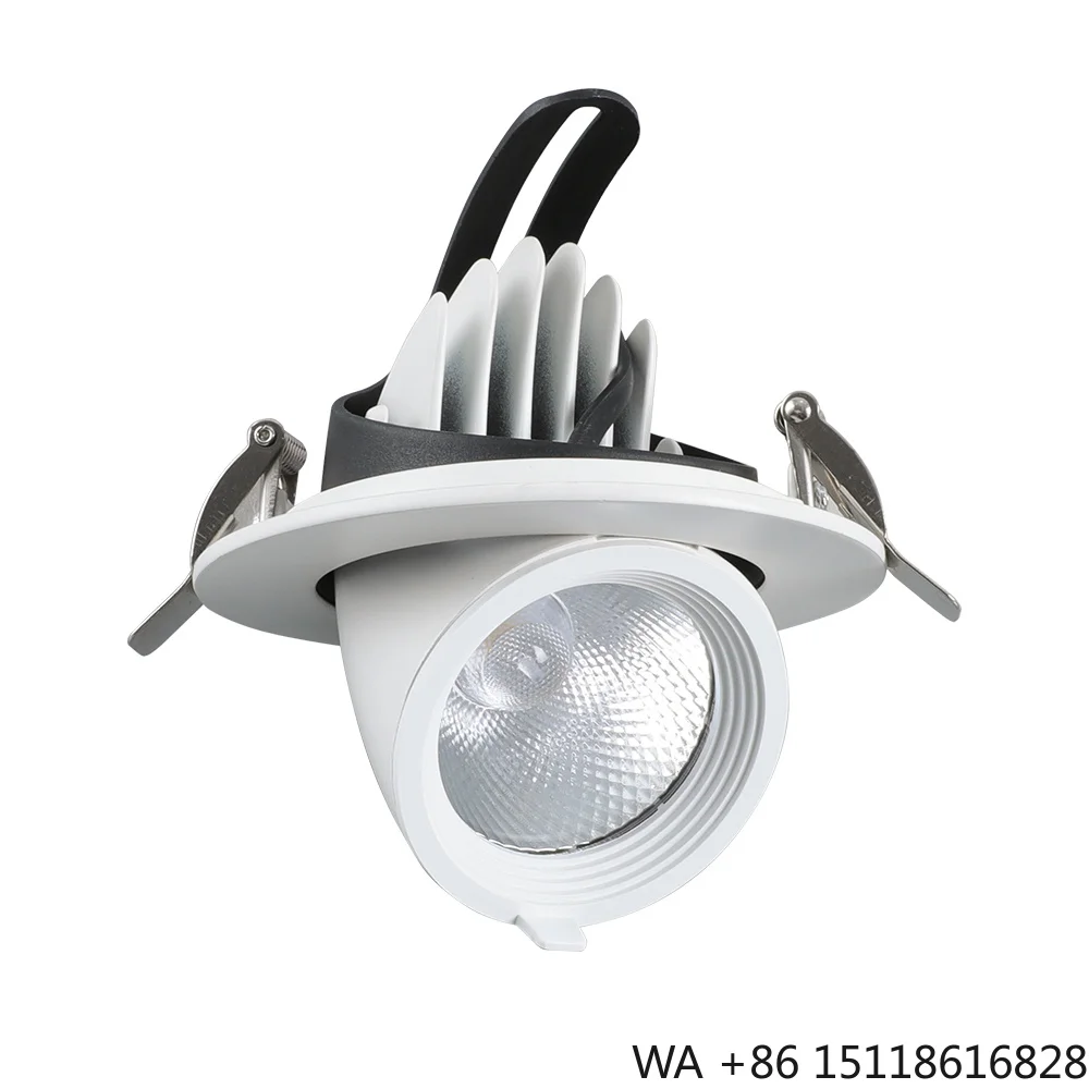 New Rotate LED Trunk Light Elephant Recessed Lamp Adjustable COB LED Spot Down Light Spotlights Gimbal LED Downlight for Hotel
