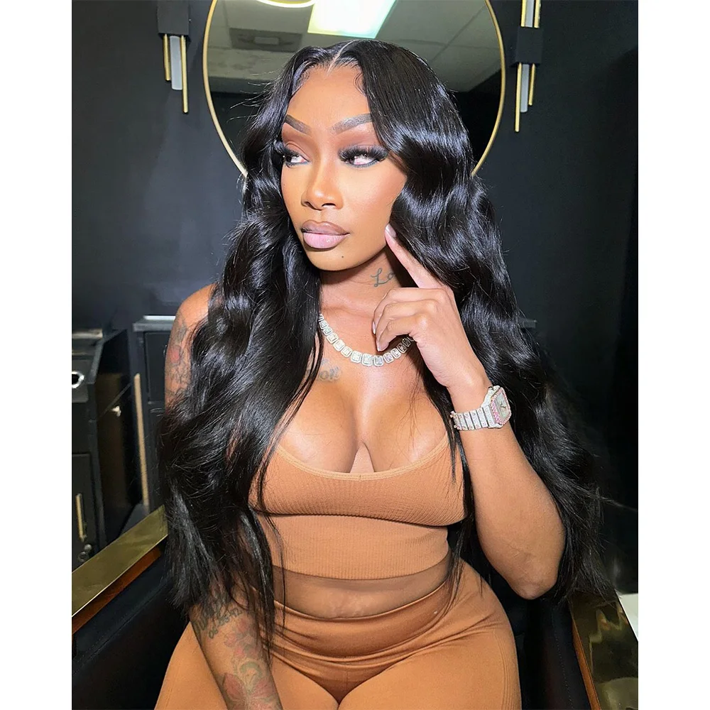 Linhua #27 Honey Blonde Brown Colored Body Wave 13x6 Transparent Lace Wigs Remy 13x4 Lace Frontal Wig Preplucked 5x5 Lace Wig