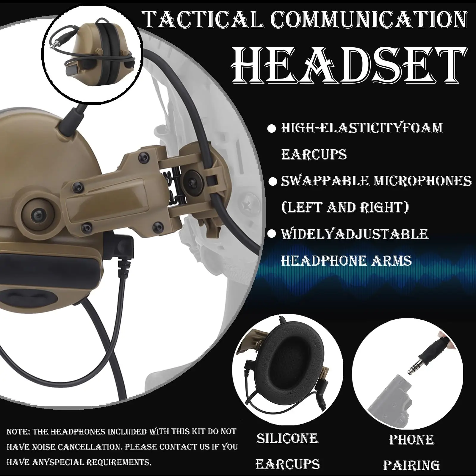9-in-1Tactical Helmet Set with Four-color Signal Light Communication Headset NVG Model for Airsoft Paintball Outdoor Cosplay