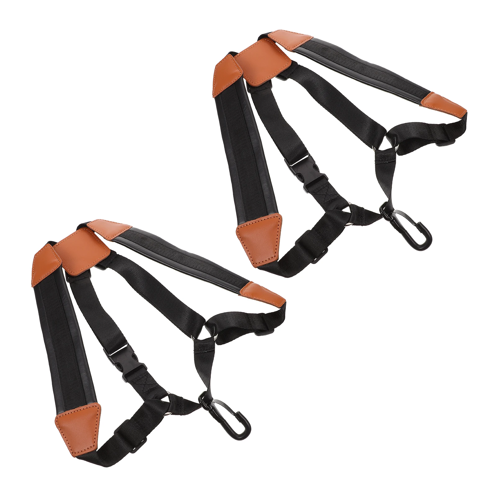 

2Pcs Saxophone Supply Kids Adjustable Strap for Comfort and Support Made of Durable Oxford Fabric and Leather