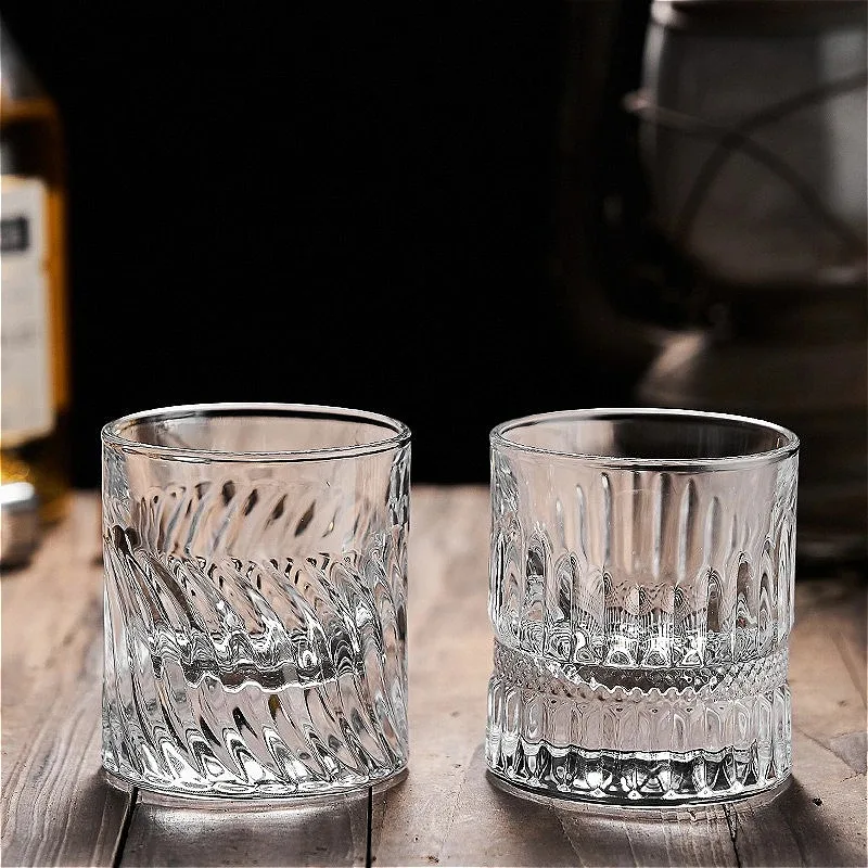 

TOPLIVING Premium Whiskey Transparent Foreign Wine Thick Bottomed Bar Cocktail Glass Classical Cup Outdoor T