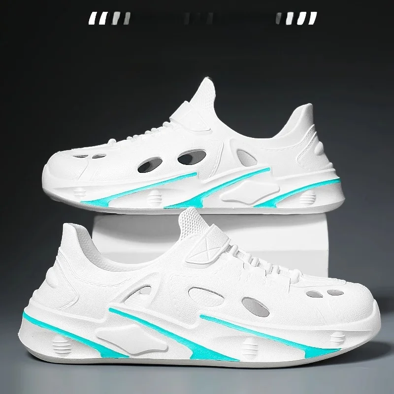 

Men's Summer Outdoor Wear Anti-Odor Wear-Resistant Sports Slippers Full Coverage Slip-On Shoes Comfortable Driving Clogs