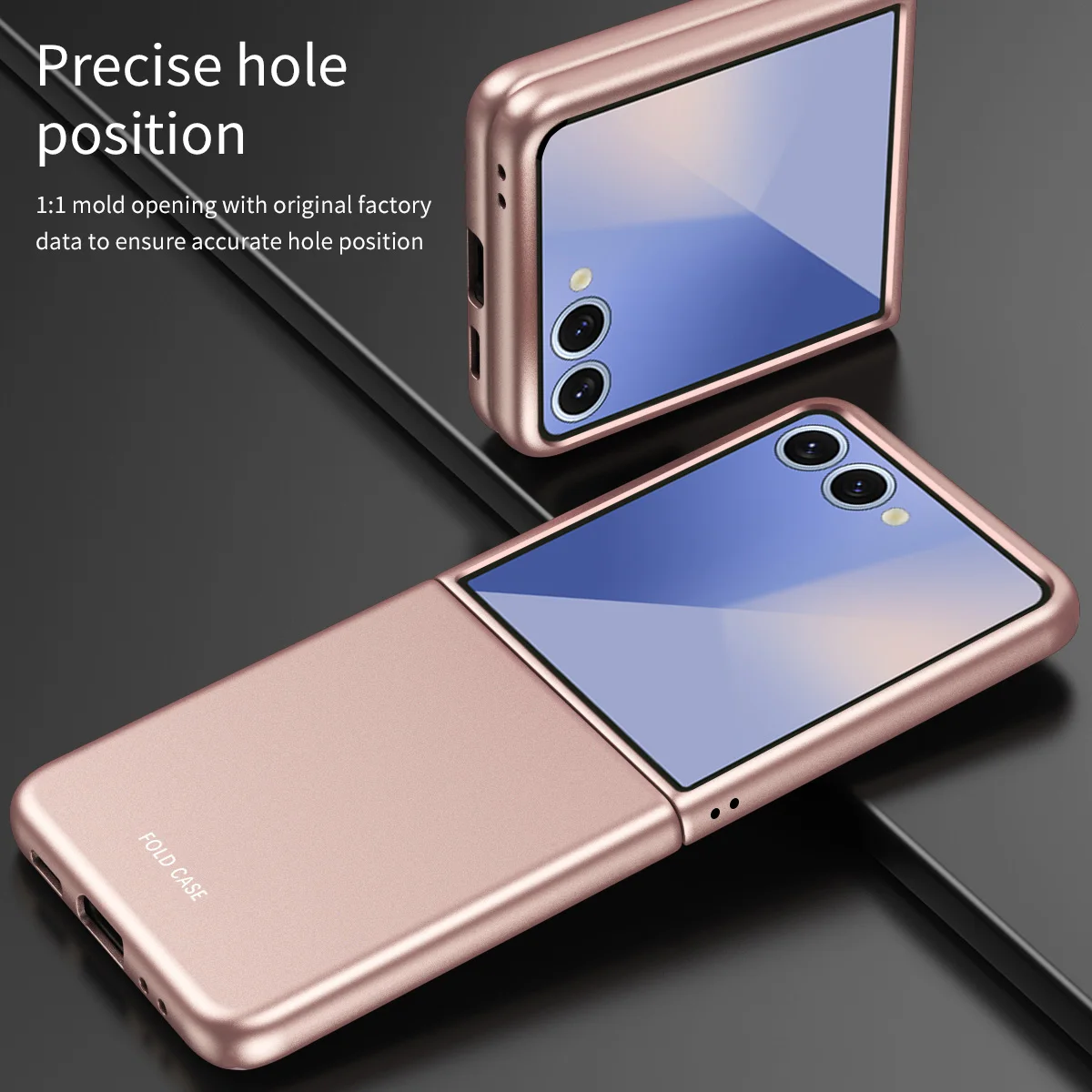 Ultra Slim Skin Feel Phone Case For Samsung Galaxy Z Flip 8 Shockproof Protection 2-piece Candy Color Hard PC Cover Capa Shell