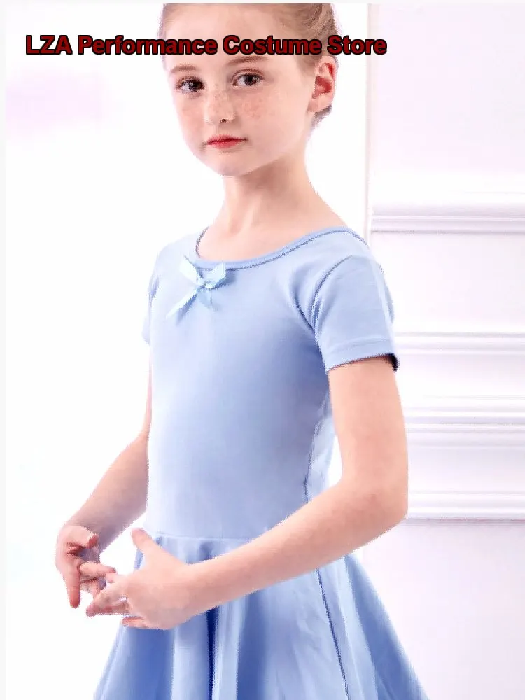 children's-girls-dance-dress-summer-split-skirt-kindergarten-practice-leotard-body-suit-kids