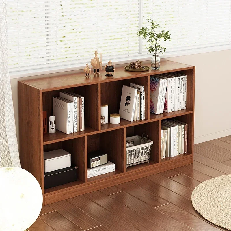 Multi-functional Bookshelf Bookcase Floor Shelf Home Living Room Study Combination Locker Bedroom Low Cabinet