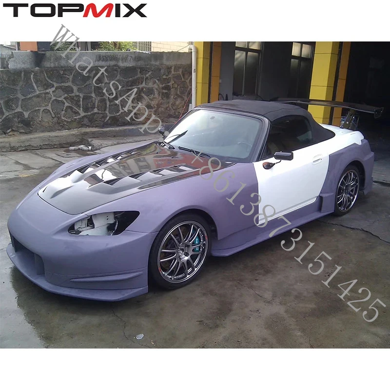 

Suitable 1999-2009 S2000 AP1 AP2 AM-Style Widebody Racing Body Kit (Front Bumper,, Arch, Skirt, Diffuser)
