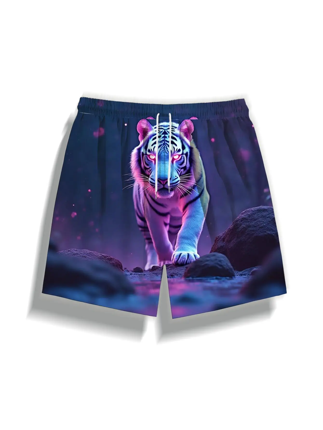 1pcs Men's Short swim trunks2026 Summer 3D Printed Short sleeve Breathable Quick drying Polyester running Pants baggy pants