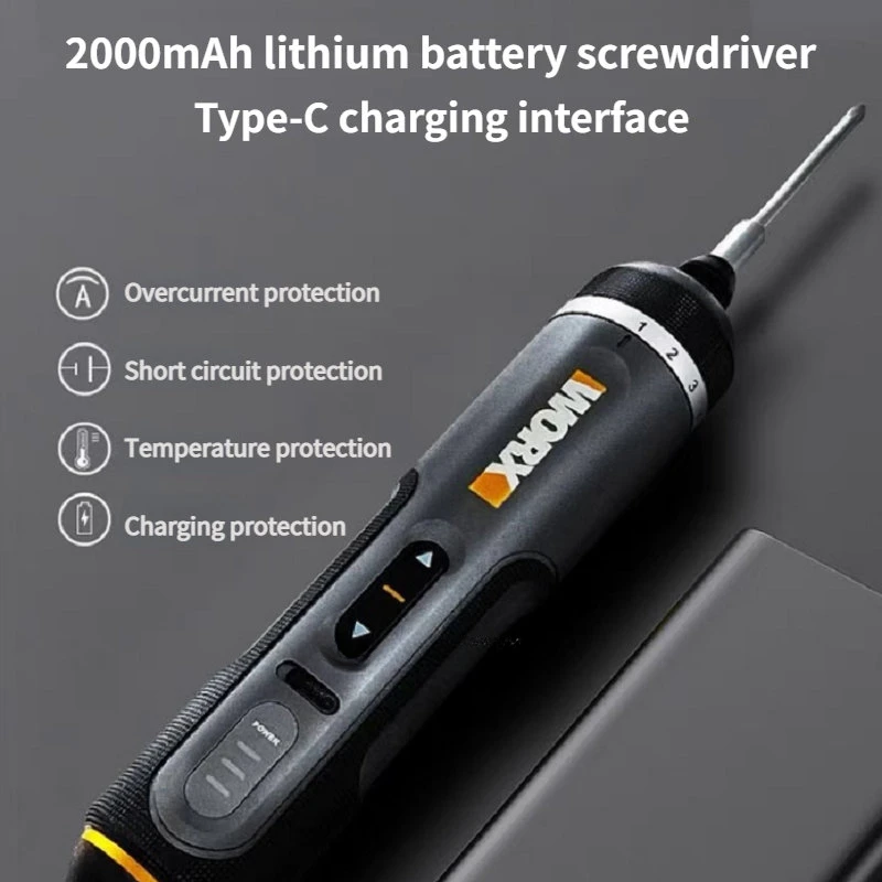 Worx 4v mini elektrischer schrauben dreher set wx242 wx241 wx240 smart schnur lose elektrische schrauben dreher usb wiederauf ladbare hand bohr werkzeuge