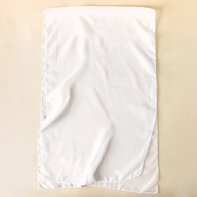 2023 neue Mode Sommer Frauen einfarbig Strand Schal Seide Schals Stirnband Weibliche Stirnband Wraps Sonnencreme Hijab Großhandel – Detail 15