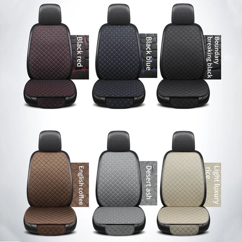 Linen Flax Car Seat Cover Protector front/rear Seat Backrest Cushion Pad Mat Auto Front Interior Styling car covers mat protect